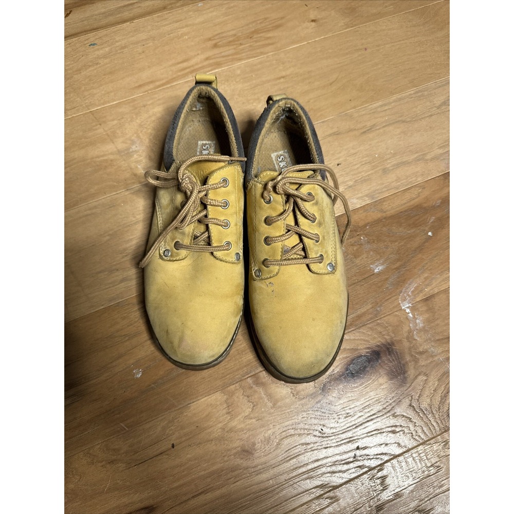 Skechers SN7914 Size9.5 Tan Leather Low Ankle Hiking Boot...utility Boots